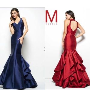 Mac duggal navy mermaid dress NWT size 10